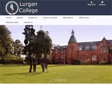 Tablet Screenshot of lurgancollege.co.uk